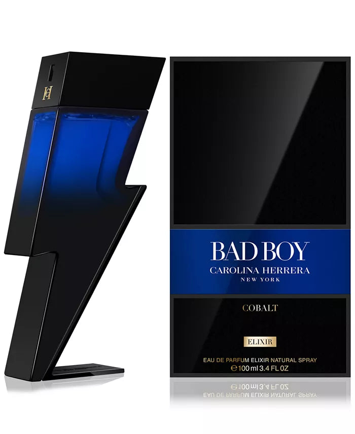 Carolina Herrera Bad Boy Cobalt Elixir for Men - 3.4 oz